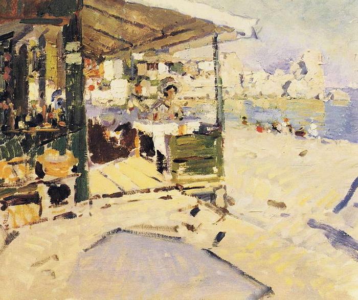 Konstantin Alexeievich Korovin On the Seashore in the Crimea